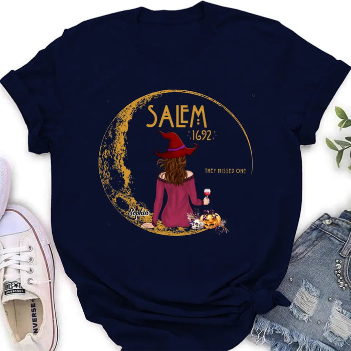 Custom Personalized Salem 1692 Witch T-shirt/ Long Sleeve/ Sweatshirt/ Hoodie - Halloween Gift Idea - They Missed One