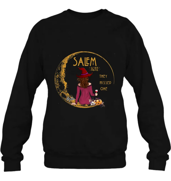 Custom Personalized Salem 1692 Witch T-shirt/ Long Sleeve/ Sweatshirt/ Hoodie - Gift Idea For Halloween - They Missed One