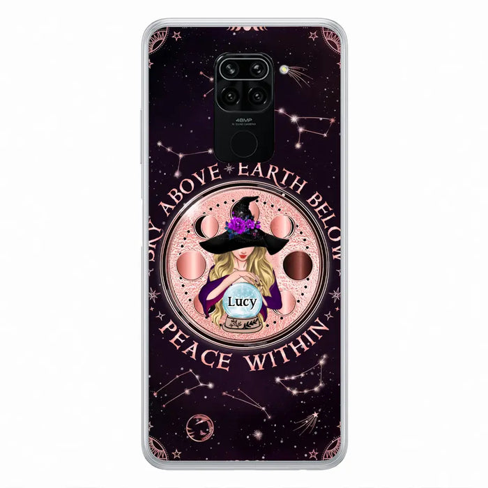 Custom Personalized Witch Phone Case - Gift Idea For Witch Lover - Sky Above Earth Below Peace Within - Case for Xiaomi/ Oppo/ Huawei