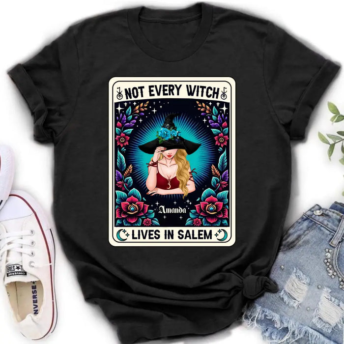 Custom Personalized Witch T-shirt/ Long Sleeve/ Sweatshirt/ Hoodie - Gift Idea For Halloween/ Witch - Not Every Witch Lives In Salem