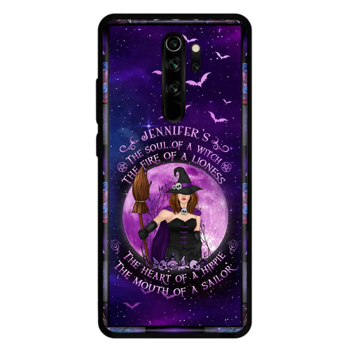 Custom Personalized Witch Purple Phone Case - Halloween Gift Idea - The Soul Of A Witch The Fire Of A Lioness - Case for Xiaomi/ Oppo/ Huawei