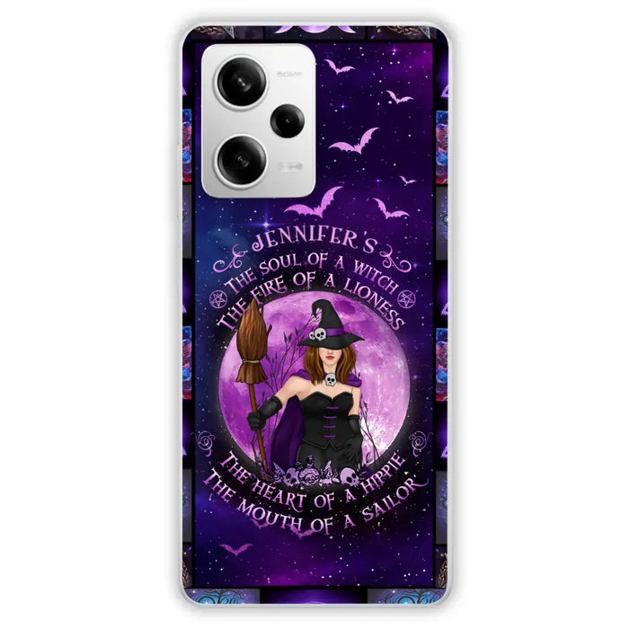 Custom Personalized Witch Purple Phone Case - Halloween Gift Idea - The Soul Of A Witch The Fire Of A Lioness - Case for Xiaomi/ Oppo/ Huawei