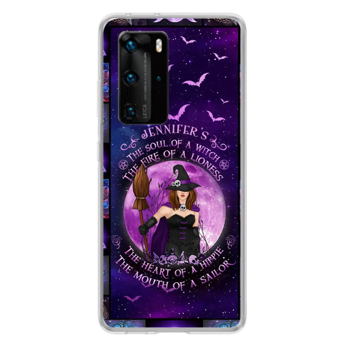 Custom Personalized Witch Purple Phone Case - Halloween Gift Idea - The Soul Of A Witch The Fire Of A Lioness - Case for Xiaomi/ Oppo/ Huawei