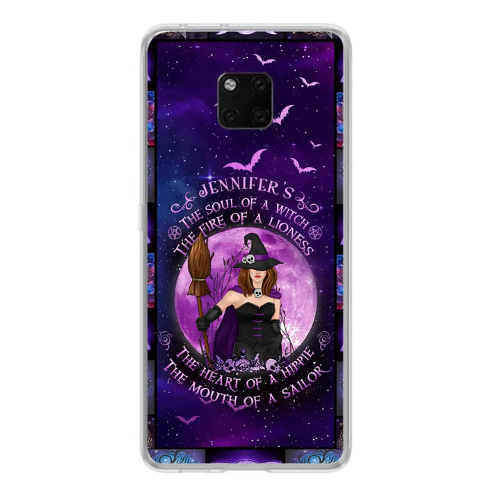 Custom Personalized Witch Purple Phone Case - Halloween Gift Idea - The Soul Of A Witch The Fire Of A Lioness - Case for Xiaomi/ Oppo/ Huawei