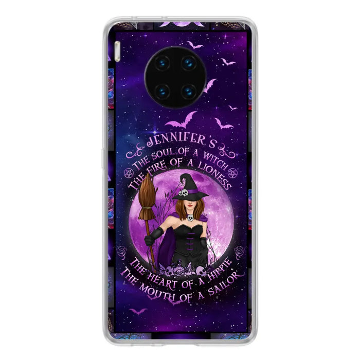 Custom Personalized Witch Purple Phone Case - Halloween Gift Idea - The Soul Of A Witch The Fire Of A Lioness - Case for Xiaomi/ Oppo/ Huawei