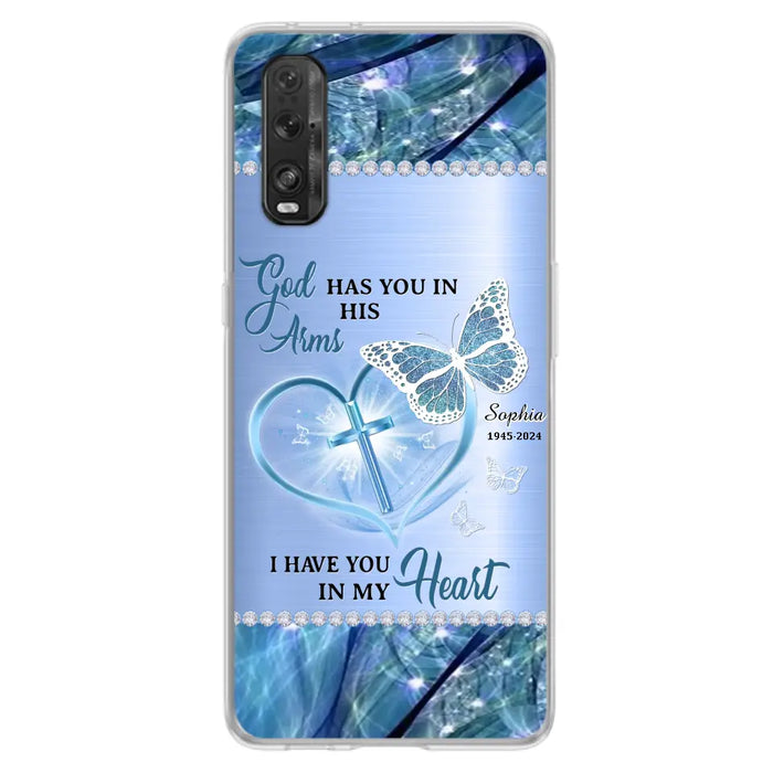 Custom Personalized Memorial Phone Case - Memorial Gift Idea For Family Member - God Has You In His Arms I Have You in My Heart - Case For Xiaomi/ Oppo/ Huawei