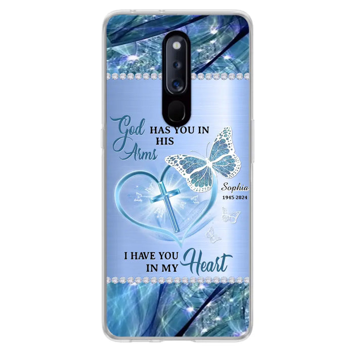 Custom Personalized Memorial Phone Case - Memorial Gift Idea For Family Member - God Has You In His Arms I Have You in My Heart - Case For Xiaomi/ Oppo/ Huawei