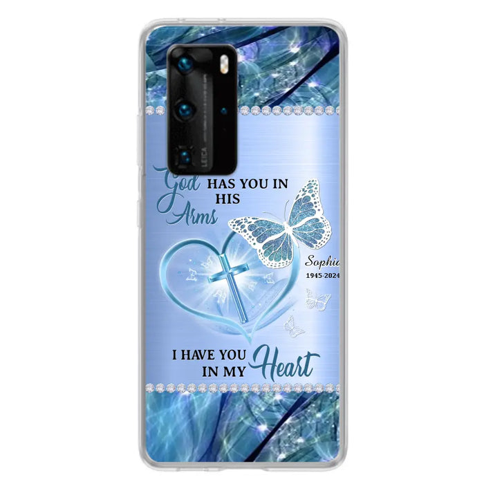 Custom Personalized Memorial Phone Case - Memorial Gift Idea For Family Member - God Has You In His Arms I Have You in My Heart - Case For Xiaomi/ Oppo/ Huawei