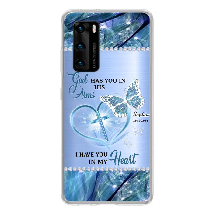 Custom Personalized Memorial Phone Case - Memorial Gift Idea For Family Member - God Has You In His Arms I Have You in My Heart - Case For Xiaomi/ Oppo/ Huawei