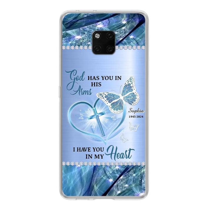 Custom Personalized Memorial Phone Case - Memorial Gift Idea For Family Member - God Has You In His Arms I Have You in My Heart - Case For Xiaomi/ Oppo/ Huawei