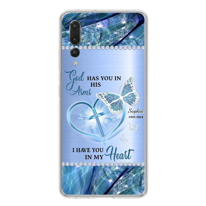 Custom Personalized Memorial Phone Case - Memorial Gift Idea For Family Member - God Has You In His Arms I Have You in My Heart - Case For Xiaomi/ Oppo/ Huawei