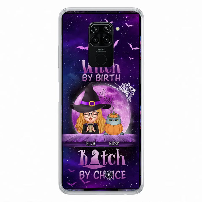 Custom Personalized Witch Phone Case - Gift Idea For Witch/ Dog/ Cat Lover - Upto 4 Pets - Witch By Birth - Case For Xiaomi/ Oppo/ Huawei