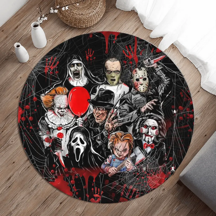 Horror Round Rug - Gift Idea For Halloween