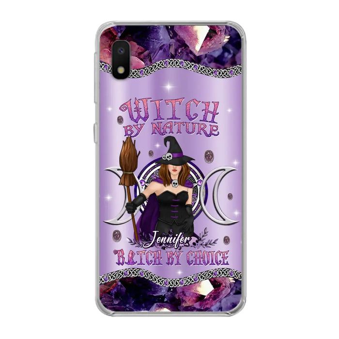 Custom Personalized Sparkling Witch Phone Case - Halloween Gift Idea - Witch By Birth - Case For iPhone/ Samsung