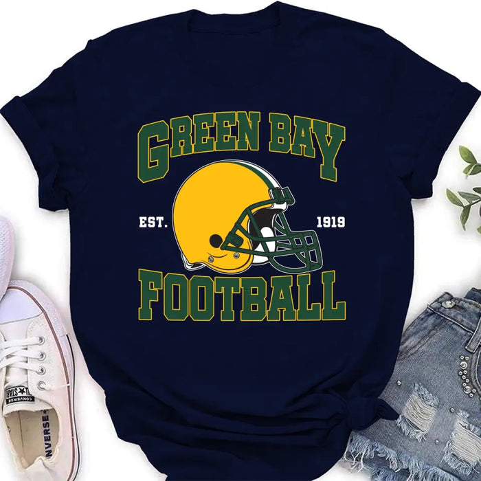 Custom Personalized Green Bay Football T-shirt - Gift Idea For Sports Lover