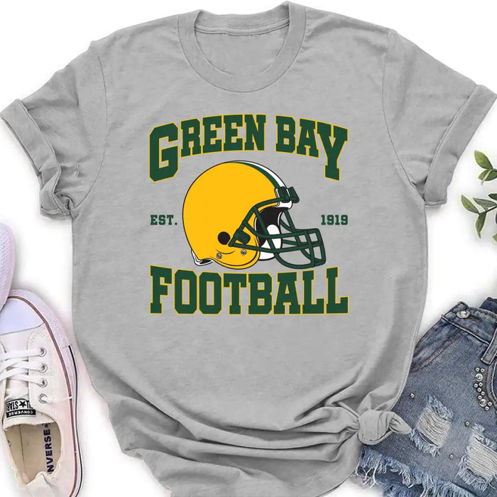 Custom Personalized Green Bay Football T-shirt - Gift Idea For Sports Lover