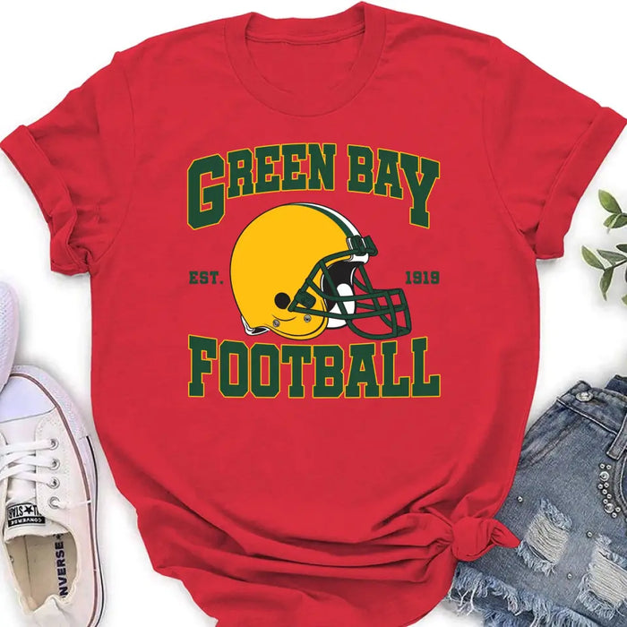 Custom Personalized Green Bay Football T-shirt - Gift Idea For Sports Lover