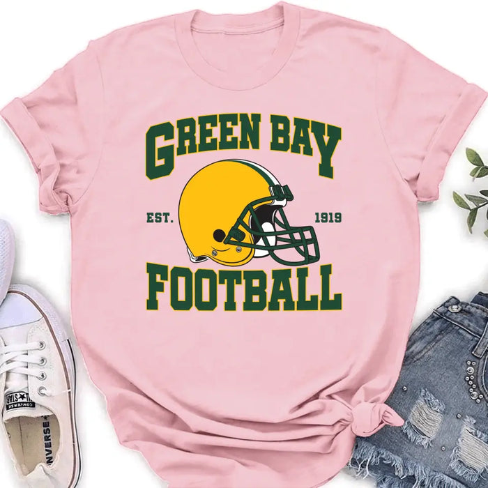 Custom Personalized Green Bay Football T-shirt - Gift Idea For Sports Lover