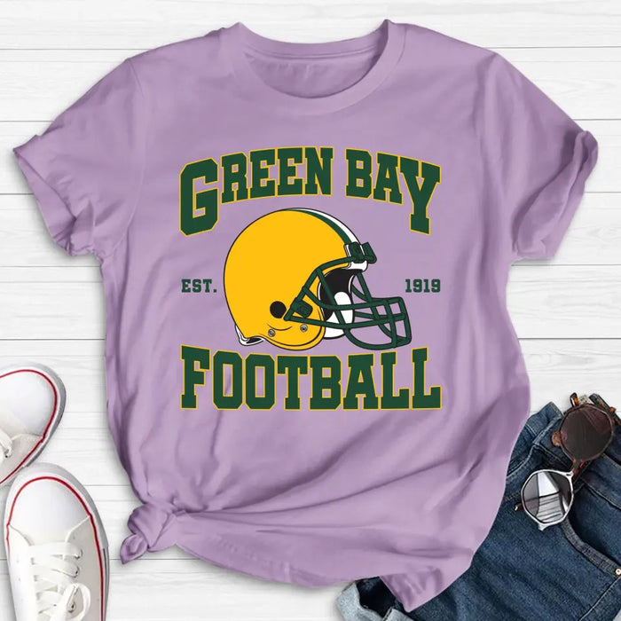 Custom Personalized Green Bay Football T-shirt - Gift Idea For Sports Lover