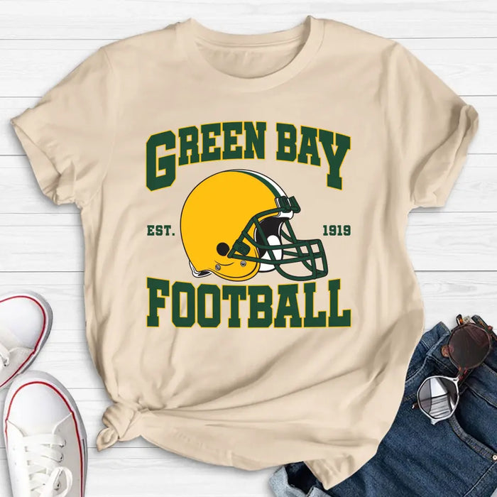 Custom Personalized Green Bay Football T-shirt - Gift Idea For Sports Lover