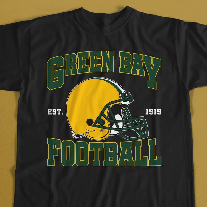 Custom Personalized Green Bay Football T-shirt - Gift Idea For Sports Lover