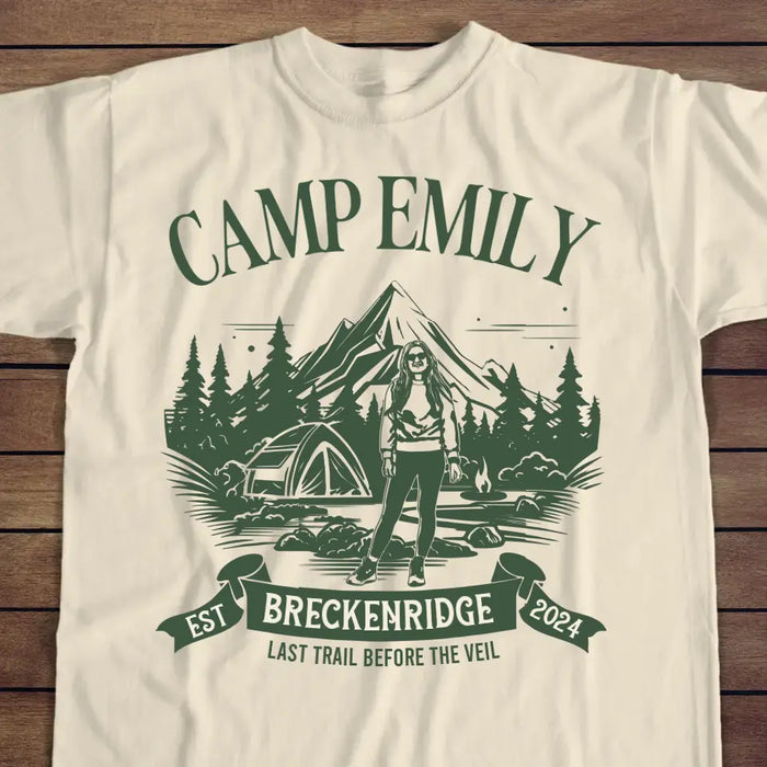 Custom Personalized Camping Vintage T-shirt - Upload Photo - Gift Idea For Camping Lover