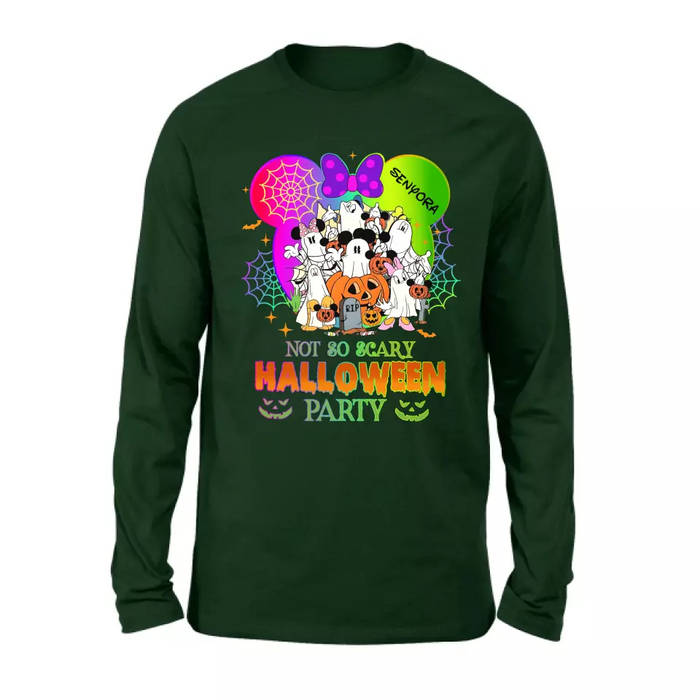 Custom Personalized Halloween Party T-shirt/ Long Sleeve/ Sweatshirt/ Hoodie - Halloween Gift Idea For Family/ Friends - Not So Scary Halloween Party