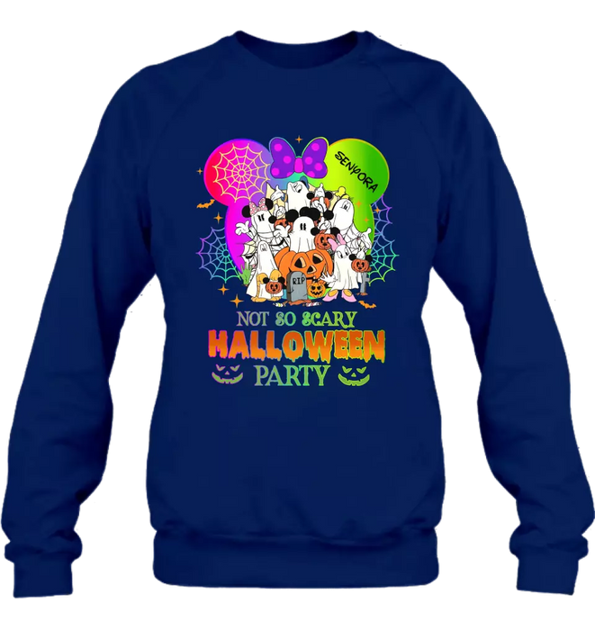 Custom Personalized Halloween Party T-shirt/ Long Sleeve/ Sweatshirt/ Hoodie - Halloween Gift Idea For Family/ Friends - Not So Scary Halloween Party