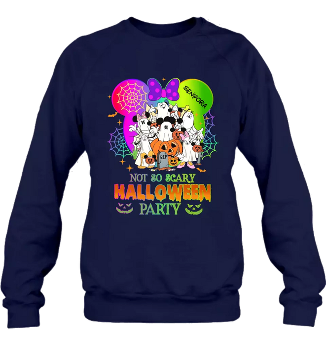 Custom Personalized Halloween Party T-shirt/ Long Sleeve/ Sweatshirt/ Hoodie - Halloween Gift Idea For Family/ Friends - Not So Scary Halloween Party