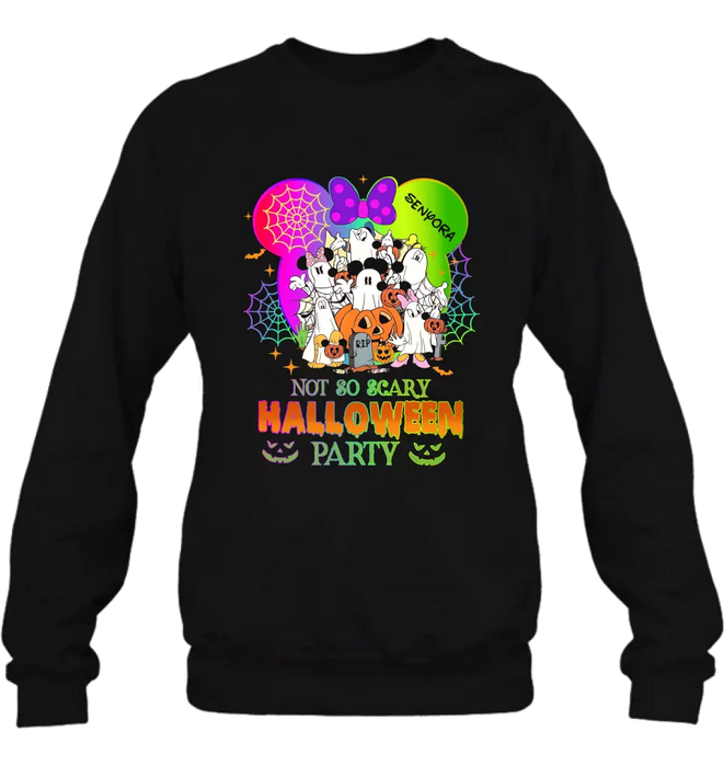 Custom Personalized Halloween Party T-shirt/ Long Sleeve/ Sweatshirt/ Hoodie - Halloween Gift Idea For Family/ Friends - Not So Scary Halloween Party