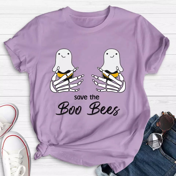 Custom Personalized Funny Save The Boo Bees T-shirt/ Long Sleeve/ Sweatshirt/ Hoodie - Gift Idea For Friend/ Sister/ Mother