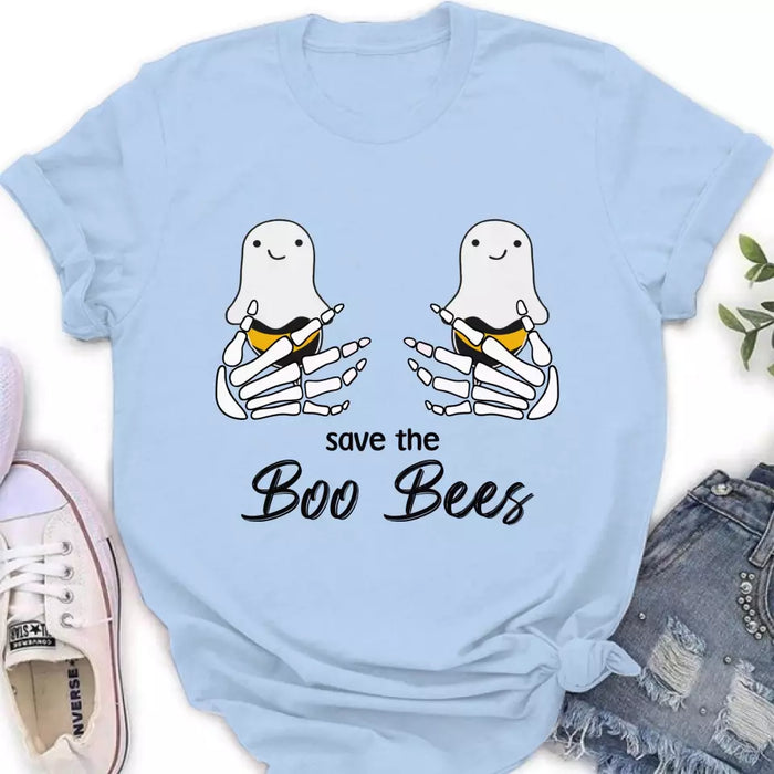 Custom Personalized Funny Save The Boo Bees T-shirt/ Long Sleeve/ Sweatshirt/ Hoodie - Gift Idea For Friend/ Sister/ Mother