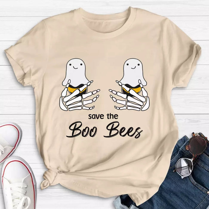 Custom Personalized Funny Save The Boo Bees T-shirt/ Long Sleeve/ Sweatshirt/ Hoodie - Gift Idea For Friend/ Sister/ Mother