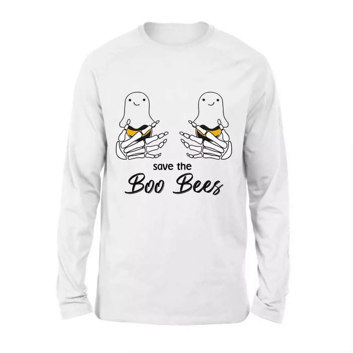 Custom Personalized Funny Save The Boo Bees T-shirt/ Long Sleeve/ Sweatshirt/ Hoodie - Gift Idea For Friend/ Sister/ Mother