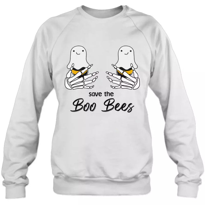 Custom Personalized Funny Save The Boo Bees T-shirt/ Long Sleeve/ Sweatshirt/ Hoodie - Gift Idea For Friend/ Sister/ Mother