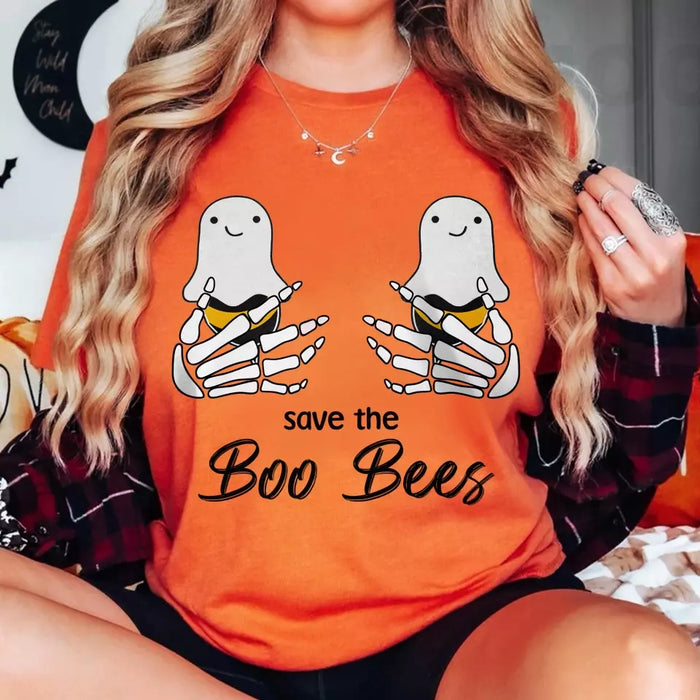 Custom Personalized Funny Save The Boo Bees T-shirt/ Long Sleeve/ Sweatshirt/ Hoodie - Gift Idea For Friend/ Sister/ Mother