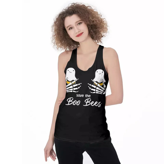 Custom Personalized Funny Save The Boo Bees AOP Tank Top - Gift Idea For Friend/ Sister/ Mother