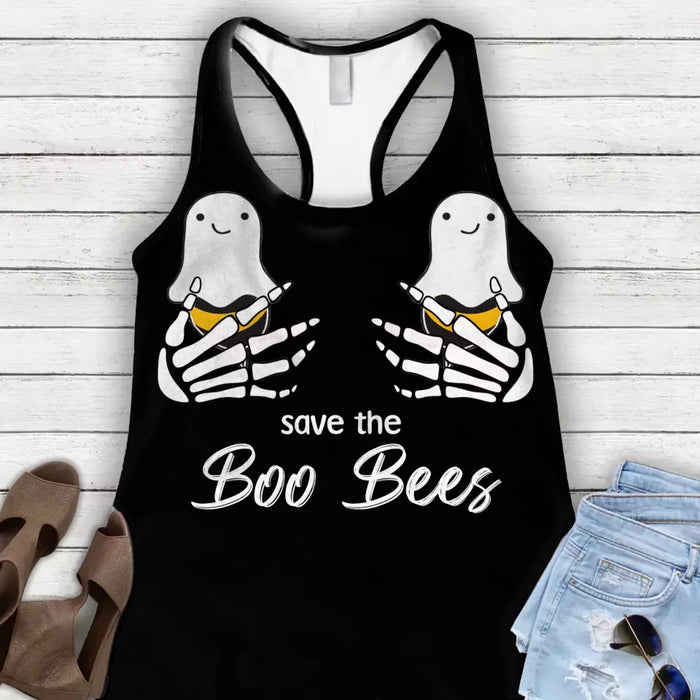 Custom Personalized Funny Save The Boo Bees AOP Tank Top - Gift Idea For Friend/ Sister/ Mother