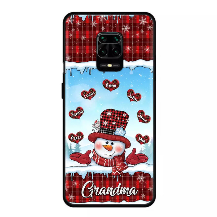 Custom Personalized Grandma Children Phone Case - Christmas Gift For Grandma/ Mom - Upto 7 Kids - Case For Xiaomi/ Oppo/ Huawei