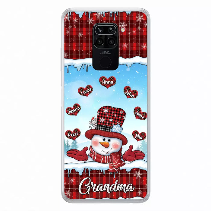 Custom Personalized Grandma Children Phone Case - Christmas Gift For Grandma/ Mom - Upto 7 Kids - Case For Xiaomi/ Oppo/ Huawei