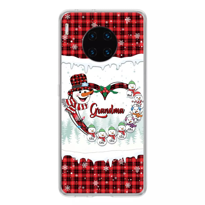Personalized Christmas Grandma Children Phone Case - Gift For Grandma/Mom - Up to 8 Kids - Case For Xiaomi/Oppo/Huawei