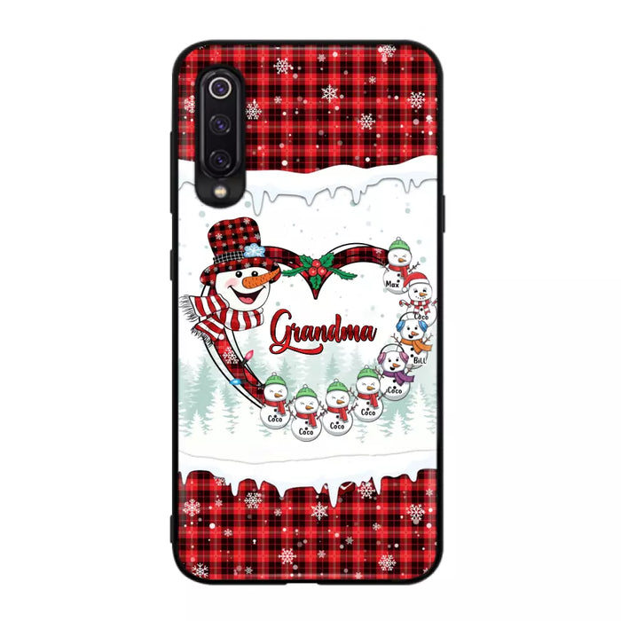 Custom Personalized Christmas Grandma Children Phone Case - Gift For Grandma/ Mom - Upto 8 Kids - Case For Xiaomi/ Oppo/ Huawei