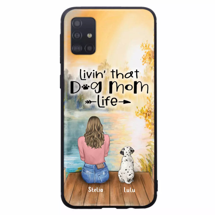 Custom Personalized Dog Mom Phone Case - Gift for Dog Lovers - iPhone & Samsung Case with upto 4 Dogs