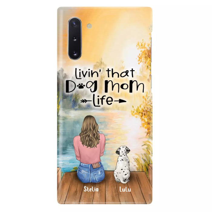 Custom Personalized Dog Mom Phone Case - Gift for Dog Lovers - iPhone & Samsung Case with upto 4 Dogs