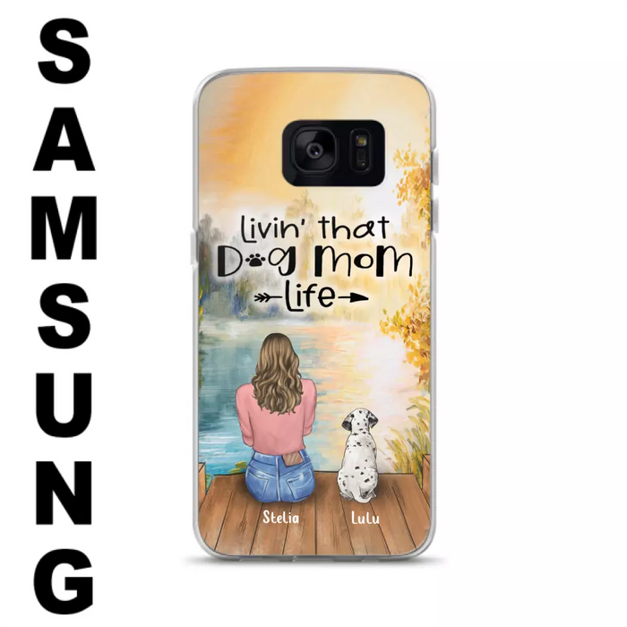 Custom Personalized Dog Mom Phone Case - Gift for Dog Lovers - iPhone & Samsung Case with upto 4 Dogs