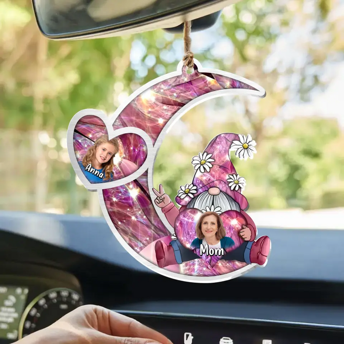 Custom Personalized Sparkling Grandma Nana With Sweet Heart Kids Acrylic  Car Ornament - Gift Idea To Grandma/ Mother - Upto 5 Kids - Upload Photo