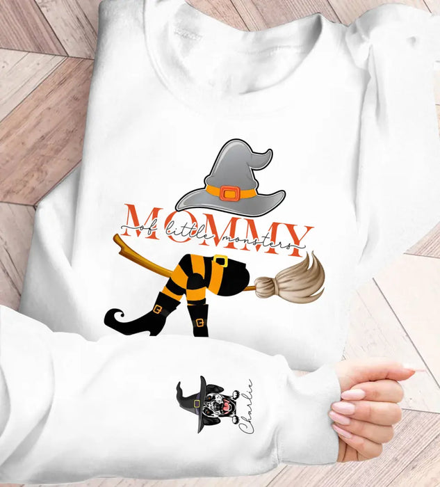 Custom Personalized Mommy Of Little Monsters  AOP Sweater - Upto 6 Dogs - Halloween Gift Idea For Dog Mom