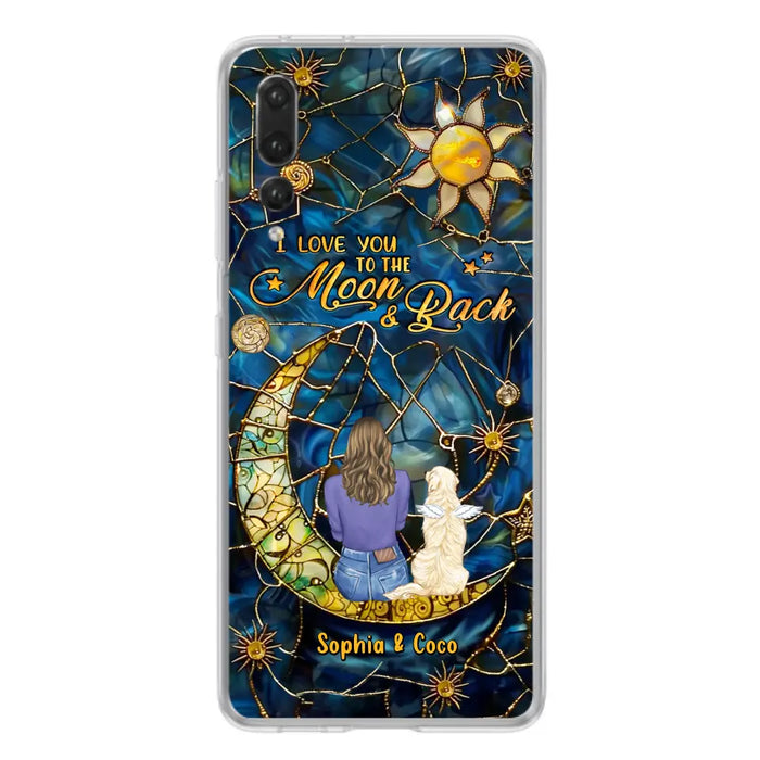 Custom Personalized Memorial Pet Phone Case - Memorial Gift Idea For Pet Lover - Case For Xiaomi/ Oppo/ Huawei - I Love You To The Moon & Back