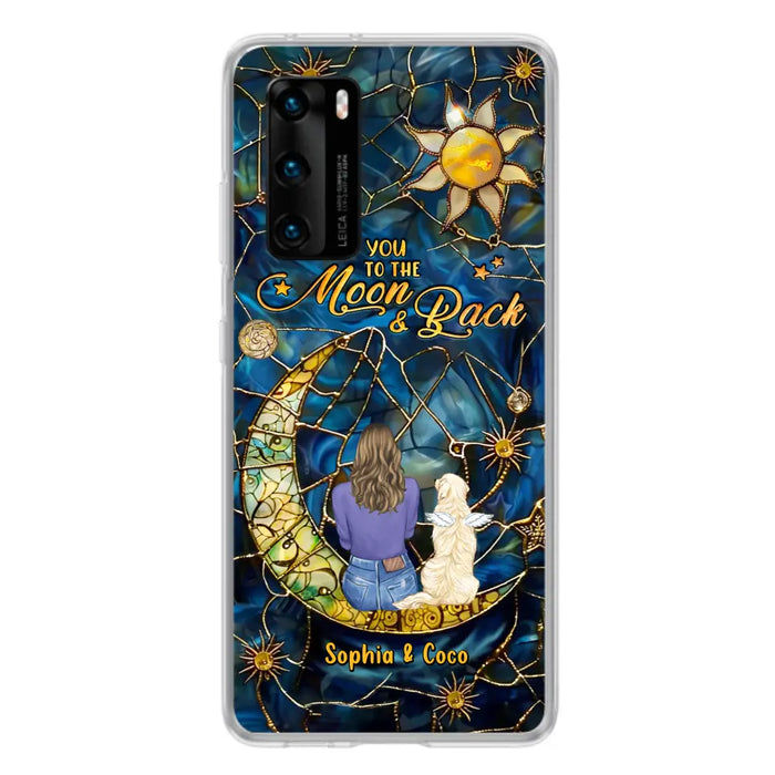 Custom Personalized Memorial Pet Phone Case - Memorial Gift Idea For Pet Lover - Case For Xiaomi/ Oppo/ Huawei - I Love You To The Moon & Back