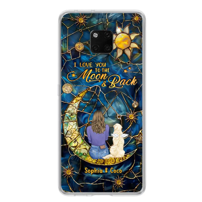 Custom Personalized Memorial Pet Phone Case - Memorial Gift Idea For Pet Lover - Case For Xiaomi/ Oppo/ Huawei - I Love You To The Moon & Back